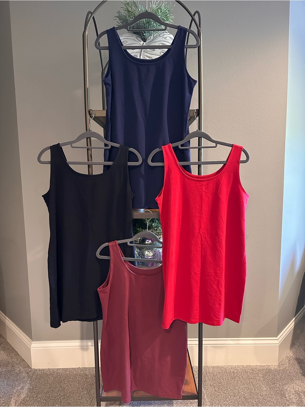 Set of 4 ~ Soma Tunic-length Tank Tops